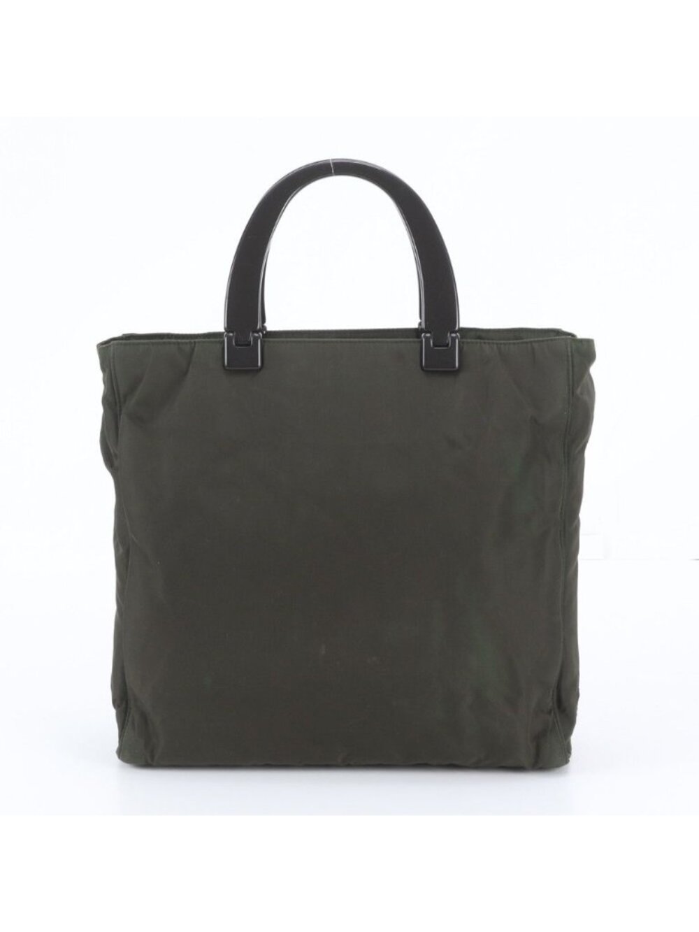 Prada White Tag Tessuto Nylon Triangle Logo Tote Bag Shoulder